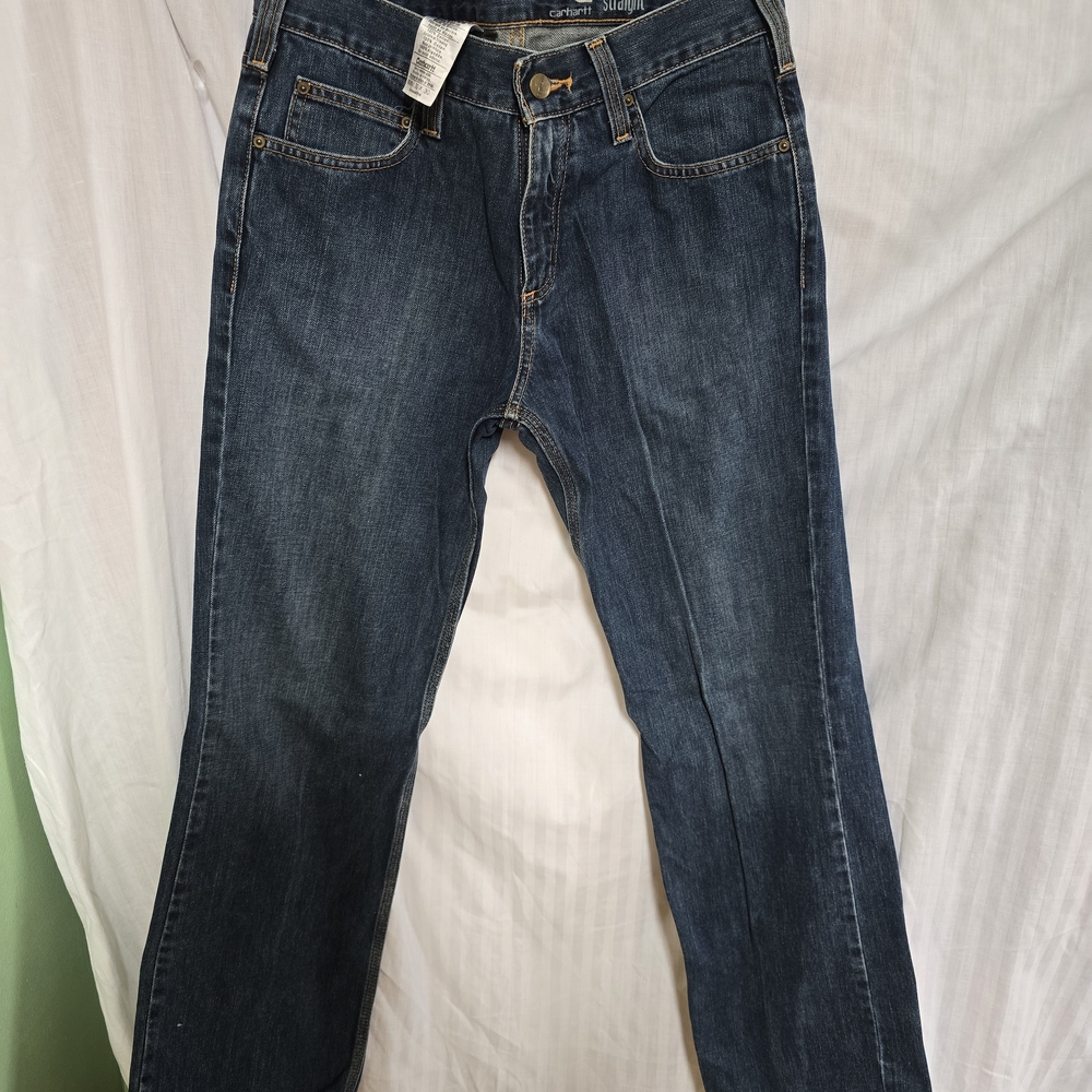 Carhartt Dark Blue Straight Leg Jeans